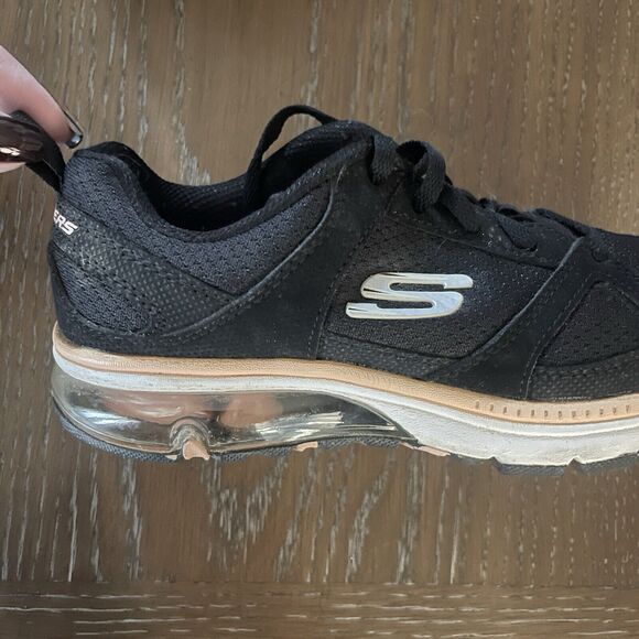 Skechers Lite Weight Womens Sneakers Size 6 Black SN59849BF Lace Up - Picture 2 of 7